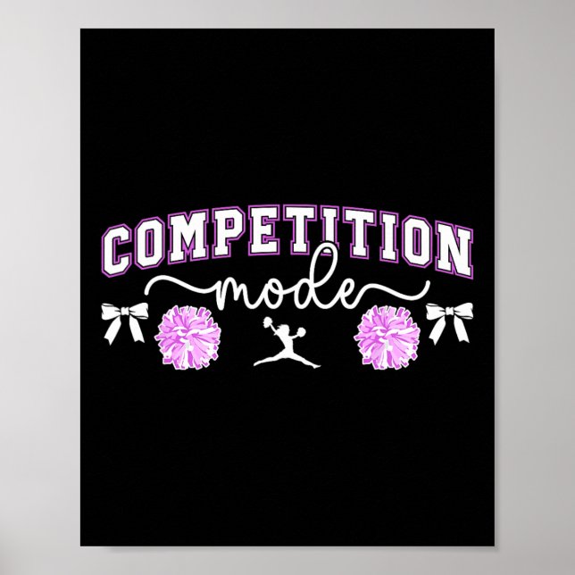 Glädje Tävling Dag Mode Cheerleading Comp Dag  Poster (Framsidan)