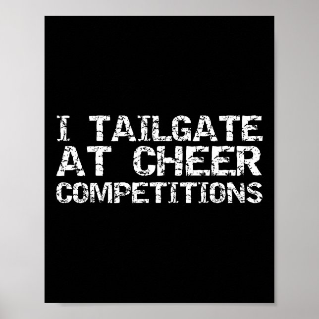 Glädje Tävling Föräldrar Utrustning Jag Tailgate P Poster (Framsidan)
