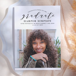 Glädje | Terrakotta Foto Examenstecken Inbjudningar