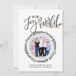 GLÄDJE TILL VÄRLDEN FOTO Modern Festlig Rödbröst J Inbjudningar