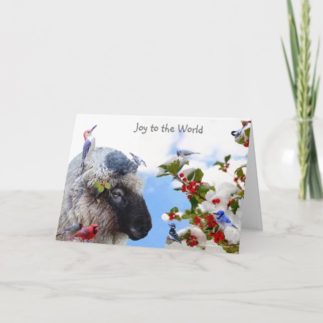 Glädje till världen: Njut av de enkla nöjena. Holi Helgkort (Framsida)