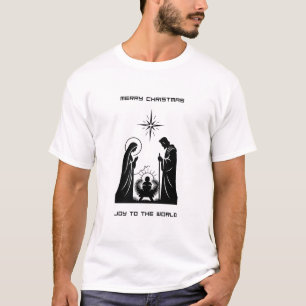 Glädje till världen T-shirt Minimalistisk julkru