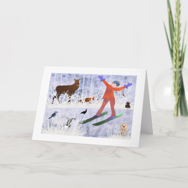 Glädje till vinter Lee Maries kreativa designkort Kort (Framsida)