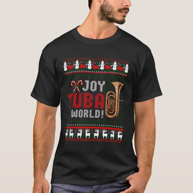 Glädje Tuba Världen Ful T Shirt (Framsida)