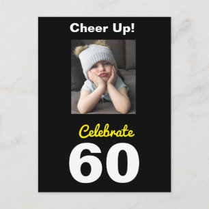 Glädje upp! Fira 60-årsdag Rolig vykort