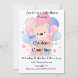 Glädjebarn Babyshower Inbjudningar