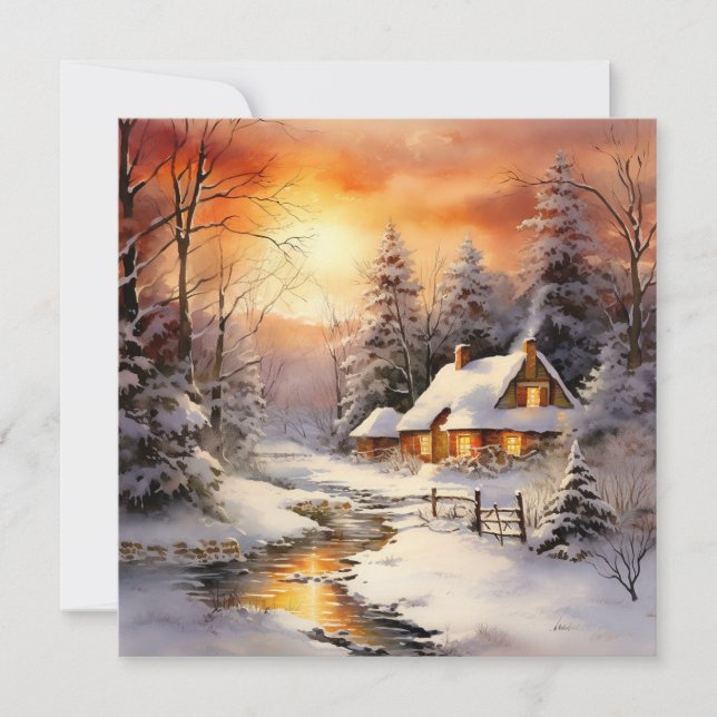 Glädjebud och tröstens bud julkort (Framsida)