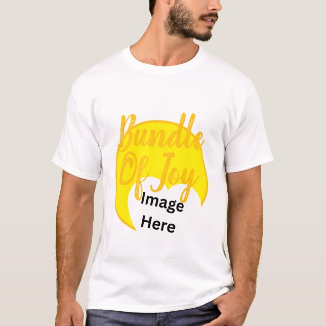 Glädjebunt Anpassad Sonogram  Plus Storlek T-Shirt (Framsida)