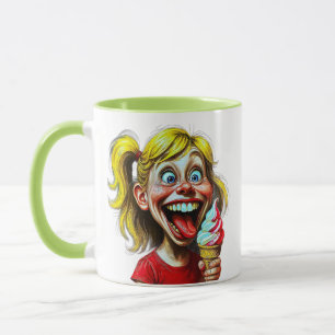Glädjeburst med Glass Mugg