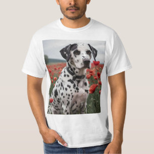**"Glädjefläckar: Dalmatiner i ett rött vallmofält T Shirt