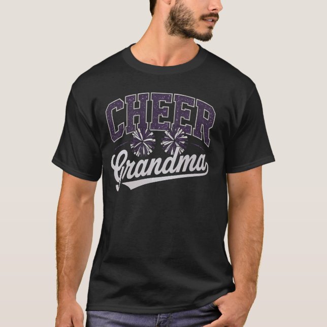 Glädjefull Mormor Glädjefull Mormor Cheerleader Gl T Shirt (Framsida)