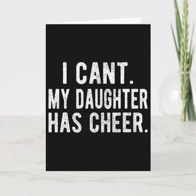 Glädjefull Pappa Dotter Cheerleading Fars Dag Chee Kort (Framsida)