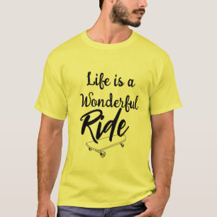 Glädjefullt Skridsko Liv är en Vacker - Livscitat T Shirt