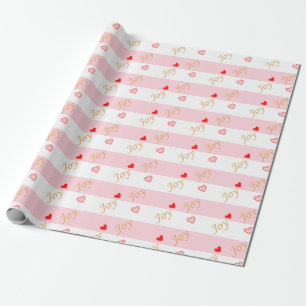 Glädjehjärtmönster Presentpapper