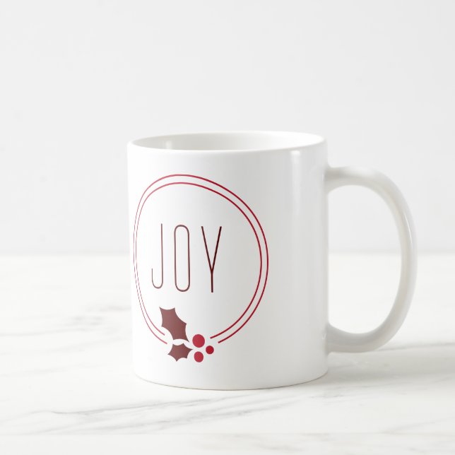 Glädjekran och festlig helgdagmugg för bär kaffemugg (Höger)