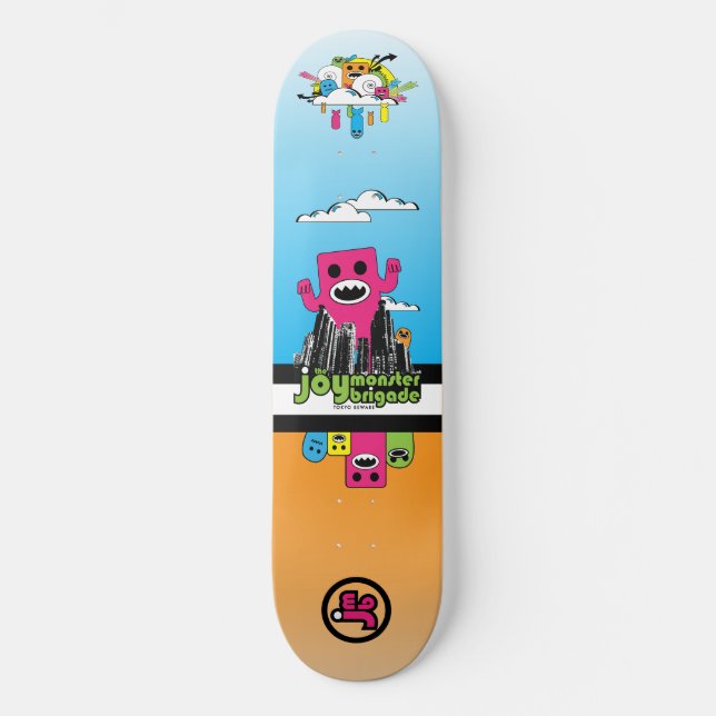 Glädjemonsterbrigad Skateboard Bräda 19,5 Cm (Framsida)
