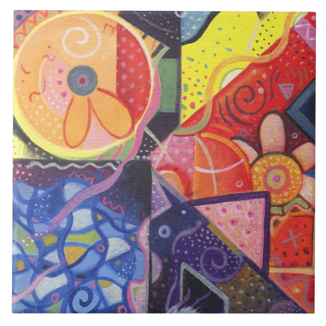 Glädjen av design VII belägger med tegel Kakelplatta (Framsidan)