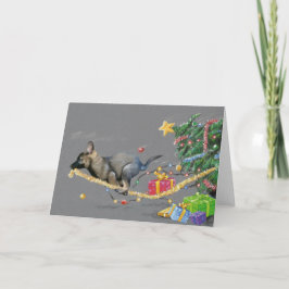 glädjen av jul helgkort
