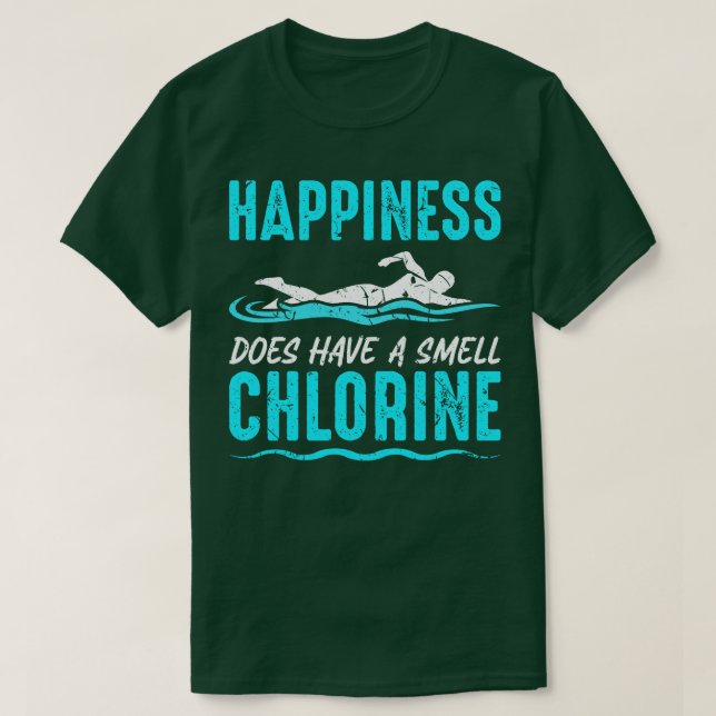 Glädjen har små klorsimmar t shirt (Design framsida)