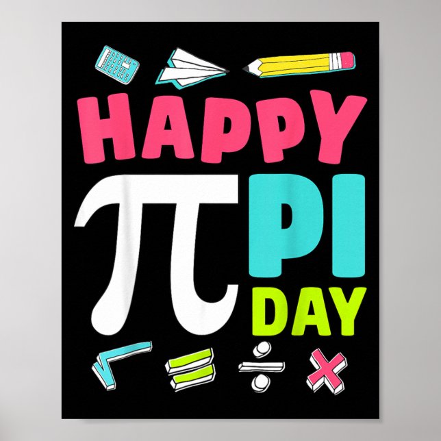 Glädjens Dag Barn Matematiklärare Student Professo Poster (Framsidan)