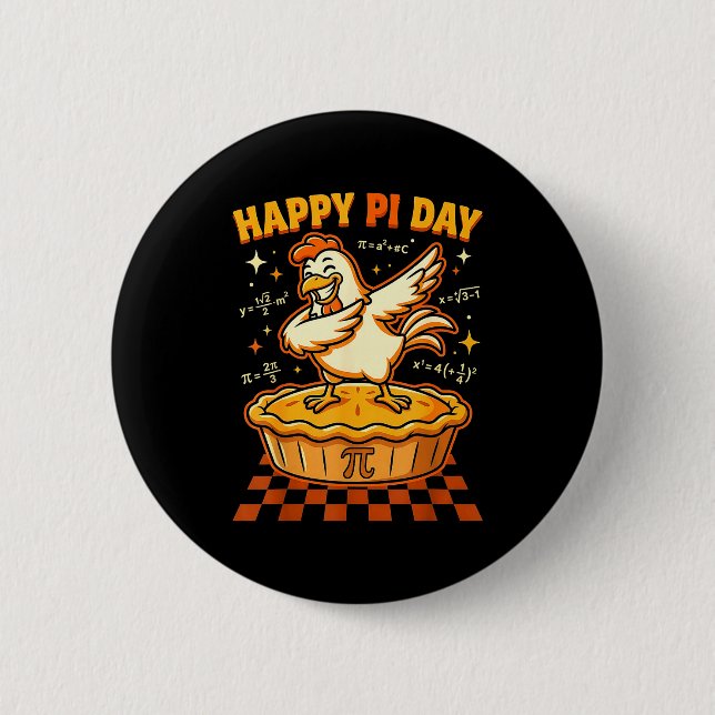 Glädjens dag kyckling pot dag paj matte älskare nö knapp (Framsida)