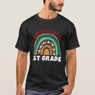 Glädjens Sista Dag I 1:a Klass Regnbåge Leopard Lä T Shirt