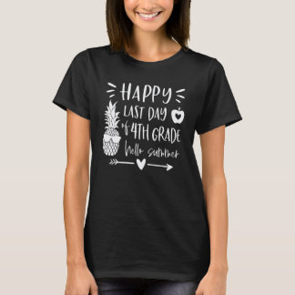 Glädjens Sista Dag I 4:e Klass Pineapple Hej Somma T Shirt