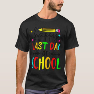 Glädjens sista skoldag barn lärare elev t shirt