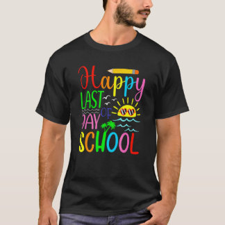 Glädjens sista skoldag för elever lärare t shirt