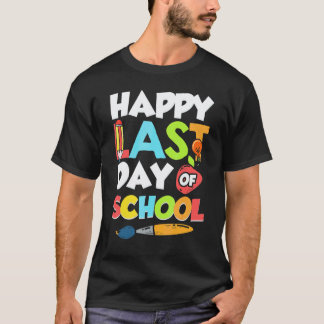 Glädjens sista skoldag för lärare elev t shirt