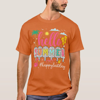 Glädjens sista skoldag lärare barn hej sommar t shirt