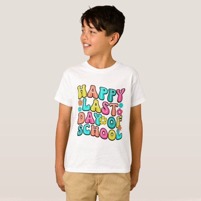 Glädjens sista skoldag t shirt (Hel framsida)