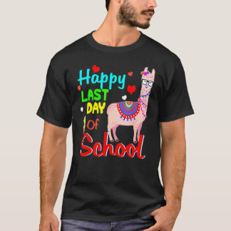 Glädjens Sista Skoldagen  Lama Elever Och Lärare T Shirt