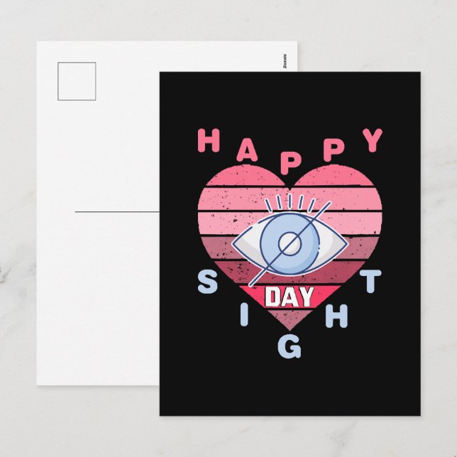 Glädjens syns dag helg vykort (Fram/baksida)