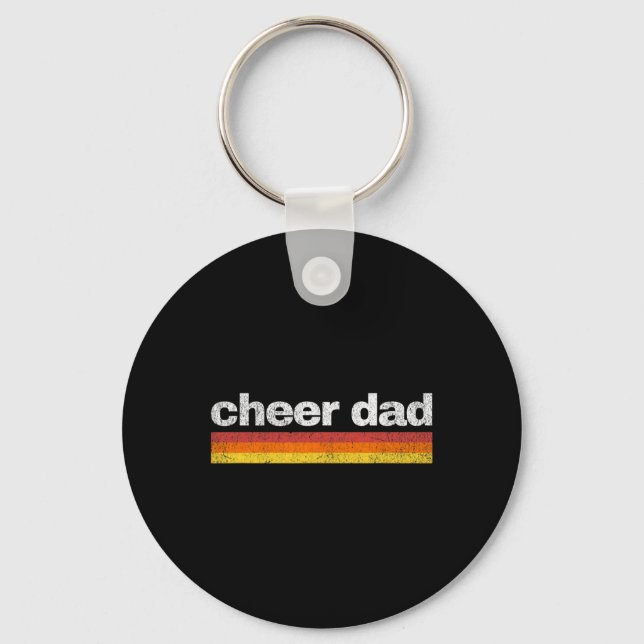 Glädjepappa för cheerleading Retro  Nyckelring (Framsida)
