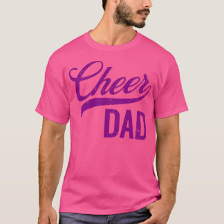 Glädjepappa Lila Cheerleading Matchande Föräldrar T Shirt