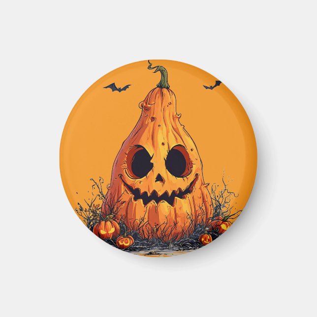 Glädjepumpa med kusligt uttryck magnet (Framsidan)