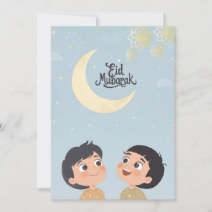 Glädjerik Eid al-Fitr-design Julkort
