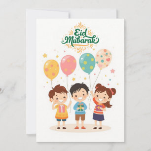 Glädjerik Eid al-Fitr-design Julkort