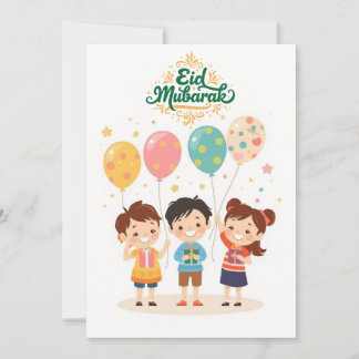 Glädjerik Eid al-Fitr-design Julkort
