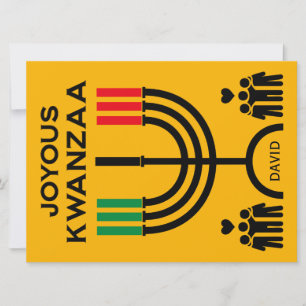 Glädjerik Kwanzaa Julkort