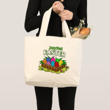 Glädjerik Påsk -Påsk Shoppingväska