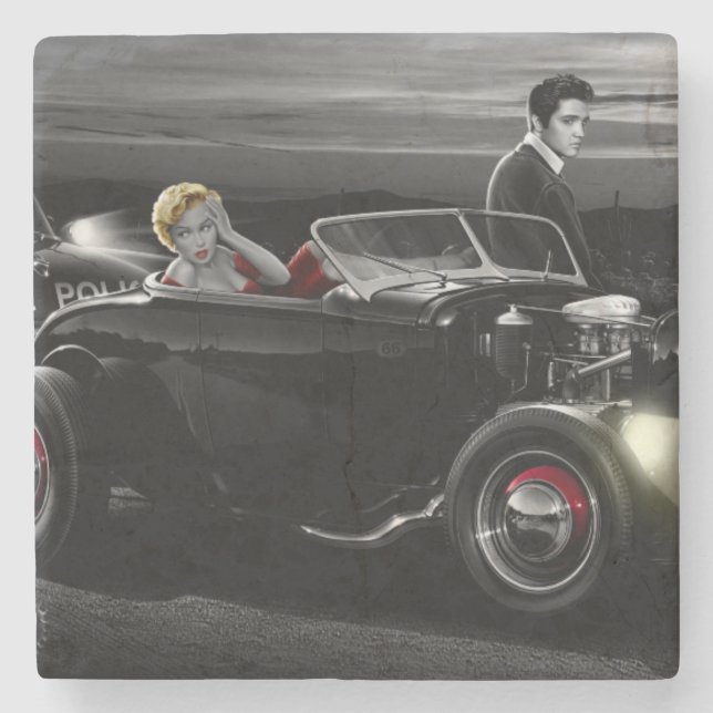 Glädjeritt B&W Underlägg Sten (Framsidan)