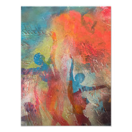 Glädjerus och rörelse brus fototryck