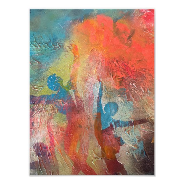 Glädjerus och rörelse brus fototryck (Framsidan)