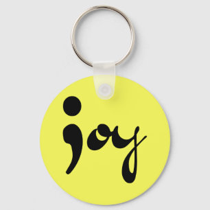 Glädjesemikolon Keychain Nyckelring