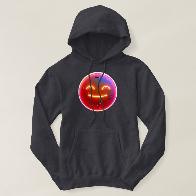 Glädjestrålning: Digitalt Känslouttryck Hoodie (Design framsida)
