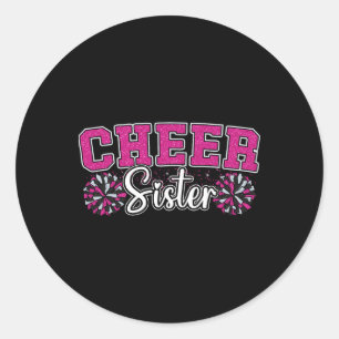 Glädjesyster Min Favorit Cheerleader Kallar Mig Sy Runt Klistermärke