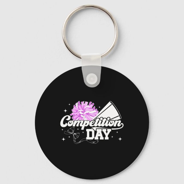 GlädjeTävling Dag Cheerleading Komp Dag Cheerl Nyckelring (Framsida)