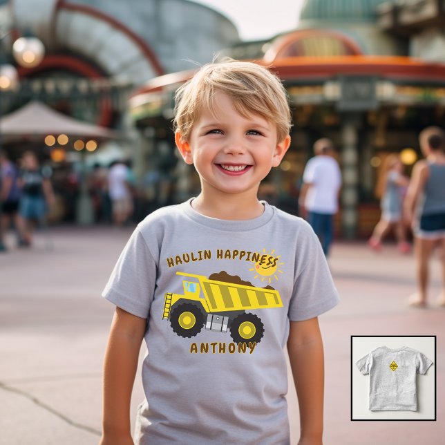 Glädjetransport Småbarns Dumper Lastbil T-Shirt (Skapare uppladdad)